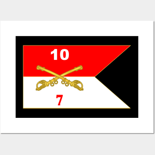 7th Squadron - 10th Cavalry Guidon Posters and Art